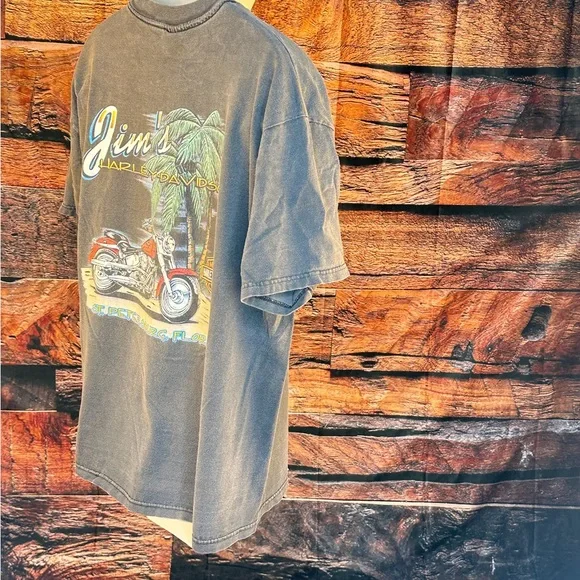 Harley-Davidson Charcoal Tee with Eagle Graphic - Picture 10 of 13